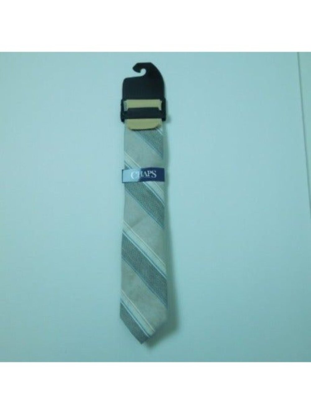 Chaps Harper Stripe Gray Neck Tie- NWT